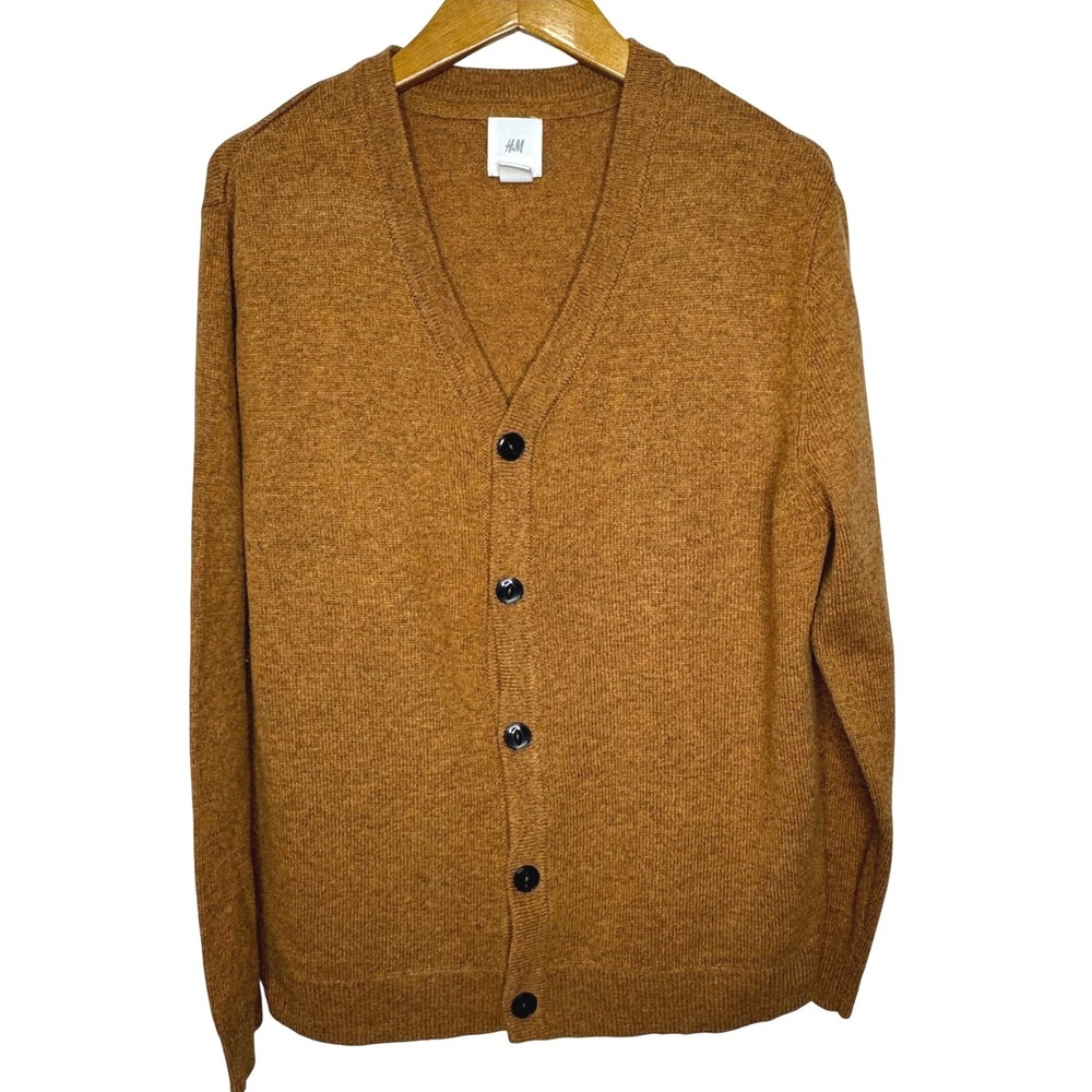 H&M Wool Blend Grandpa Cardigan‎ Brown Medium